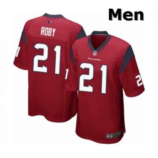 Men Houston Texans 21 Bradley Roby Game Red Alternate Football Jersey